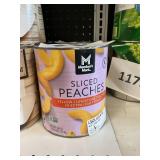 Sliced peaches 104 oz