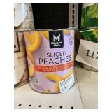 Sliced peaches 104 oz