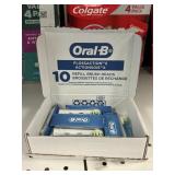 Oral-B floss action x 10 refill brushes