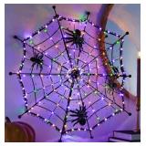 Pre-lit 28.5in Spiderweb decor