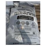 Black rubber mulch bags 1.5 cu ft