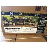 Savannah 9-pc extension dining set 2 box set