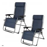 2-Pack Navy XL anti-gravity chair