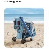 Beach cart milky blue