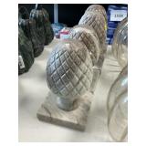 Threshold marble book end/door stop 9inH