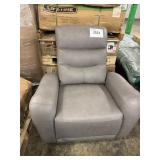 Gray recliner- missing cord & back arm pcs