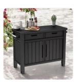 Keter outdoor buffet storage cabinet