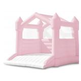 Pink event bounce house