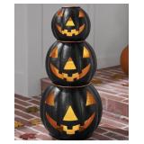 Pre-lit Jack O Lantern  set of 3