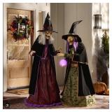 Set 2 Animated crystal ball witches