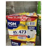 Pom toilet paper 45 rolls