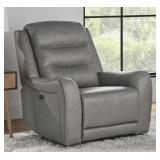 Cooper Coll power recliner- grey- USED