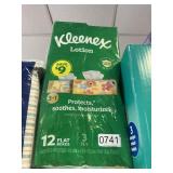 Kleenex lotion 12 flat boxes