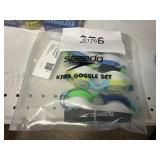 Speedo kids goggle set 3 ct