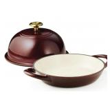 Tramontina 9.5in Bread oven cast iron cranberry