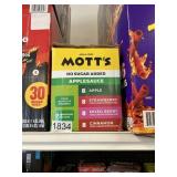 Motts applesauce NO sugar 32 ct