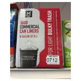 1000 Commercial can liners 10 gal