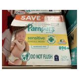 Pampers sensitive 896 wipes