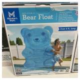 Inflatable bear float over 5ft long