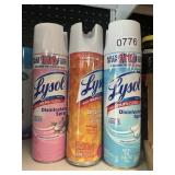 Lysol disinfectant spray 3 cans