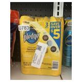 Pledge lemon polish 3 cans