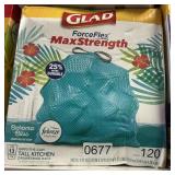 Glad force flex tall kitchen 120 bags