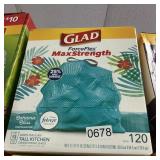Glad force flex tall kitchen 120 bags