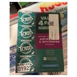 Toms toothpaste 4 pack