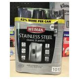 Weiman SS cleaner 3 cans