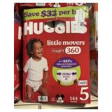 Huggies 144 diapers size 5