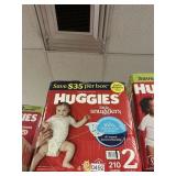 Huggies 210 diapers size 2
