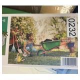 Wheel barrow gardening playset