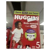Huggies 144 diapers size 5