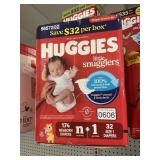 Huggies NB 174 ct-size 1   32 diapers