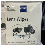 Zeiss lens wipes 250 ct