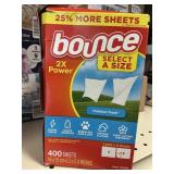 Bounce dryer sheets 400 ct