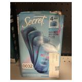 Secret deodorant 4 pack