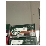Starbucks pike place medium roast 72 K cups