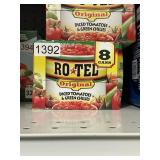 Ro Tel diced tomatoes & green chilies 8 cans