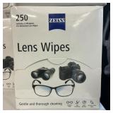 Zeiss lens wipes 250 ct