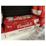 Campbells cream of mushroom soup 8 cans