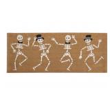 Harvest double door mat skeleton