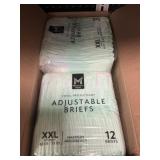 Adjustable briefs XXL 4-12 ct