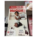 Huggies 132 diapers size 4