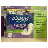 Always liners long 200 ct