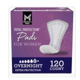 Womens overnight pads 120 ct