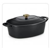 Tramontina 7qt oval dutch oven satin black