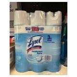 Lysol disinfecting spary 3 cans