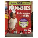 Huggies 144 diapers size 5