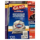 Glad clorox 120 bags
